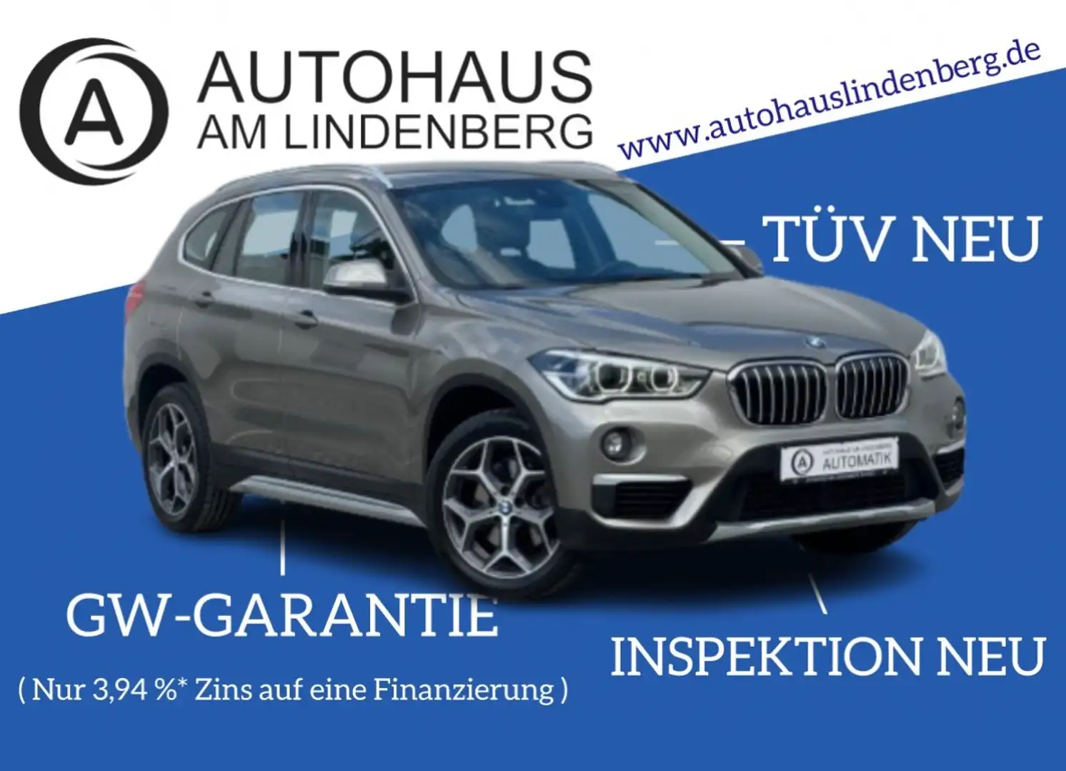 BMW X1 xLine M-PAKET*ACC*NAVI*LED*SHZ*R-KAM*AHK Silber - 1