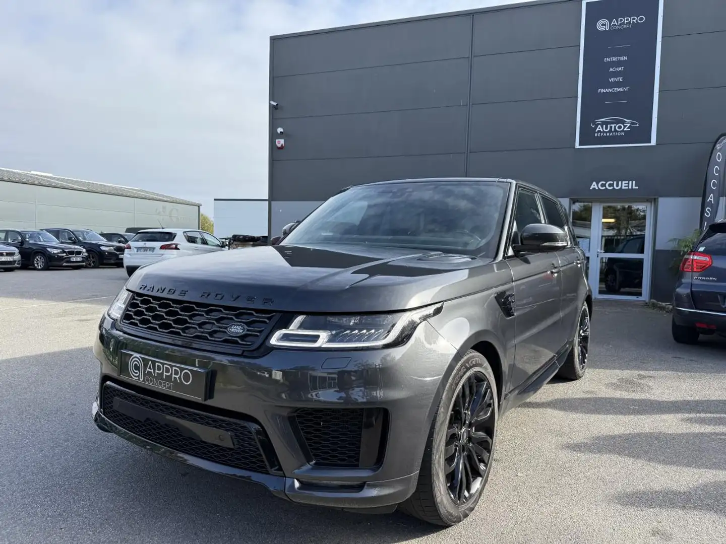 Land Rover Range Rover Sport Range Rover Sport 2.0 P400e Hybride - BVA   HSE PHASE 2 Gris - 1