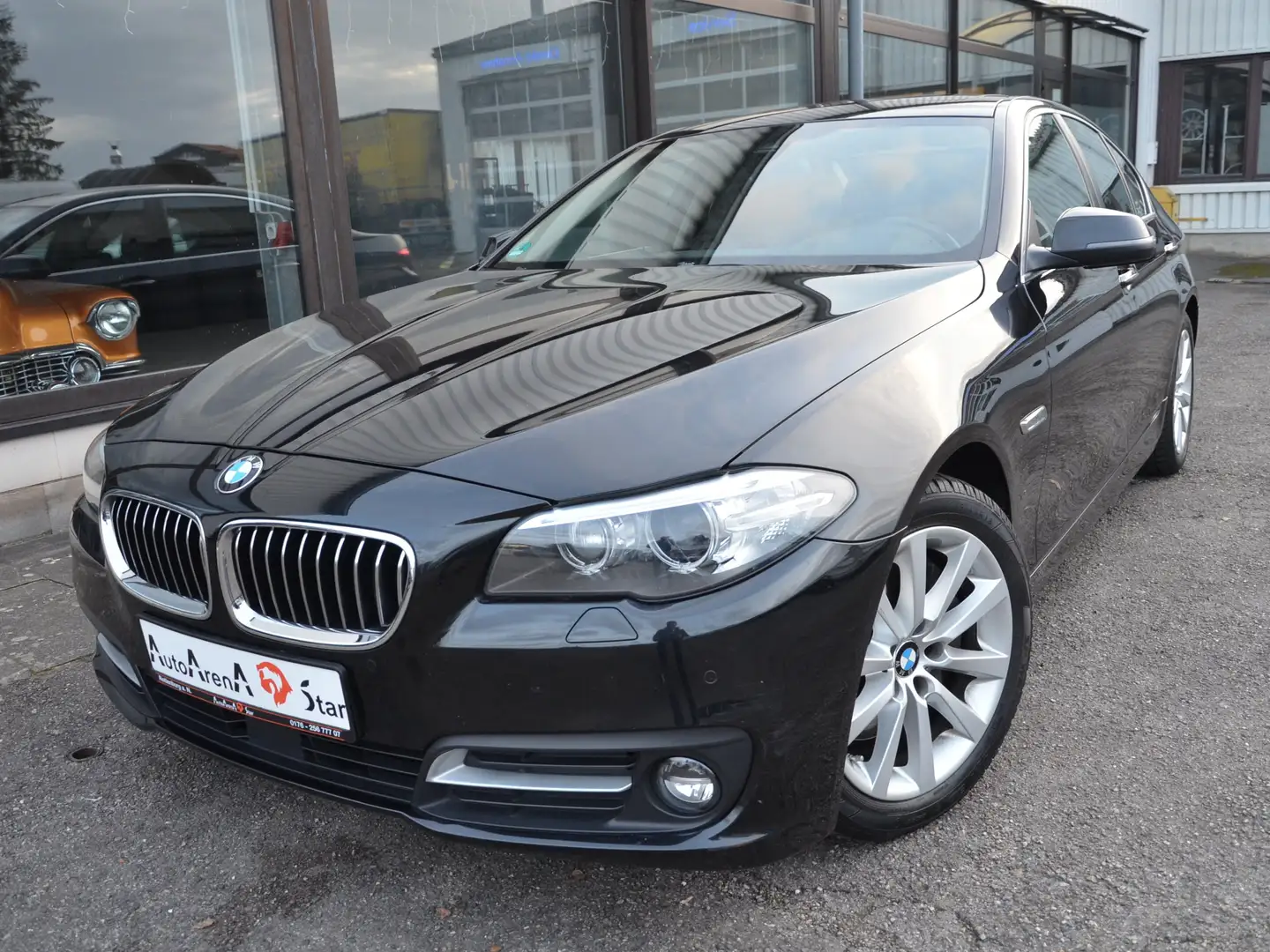 BMW 525 525 d xDrive,Lim,Alu,Klima,Navi,PDC,Tel,Leder,AHK Schwarz - 1