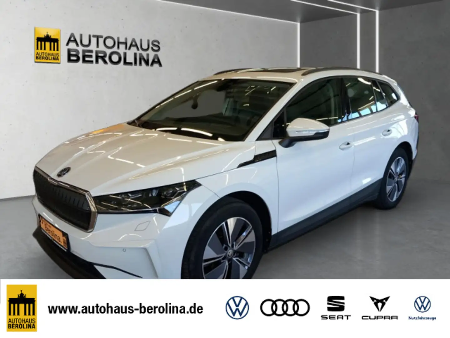 Skoda Enyaq iV 60 *PANO*MATRIX*GRA*R-CAM*PDC* Weiß - 1