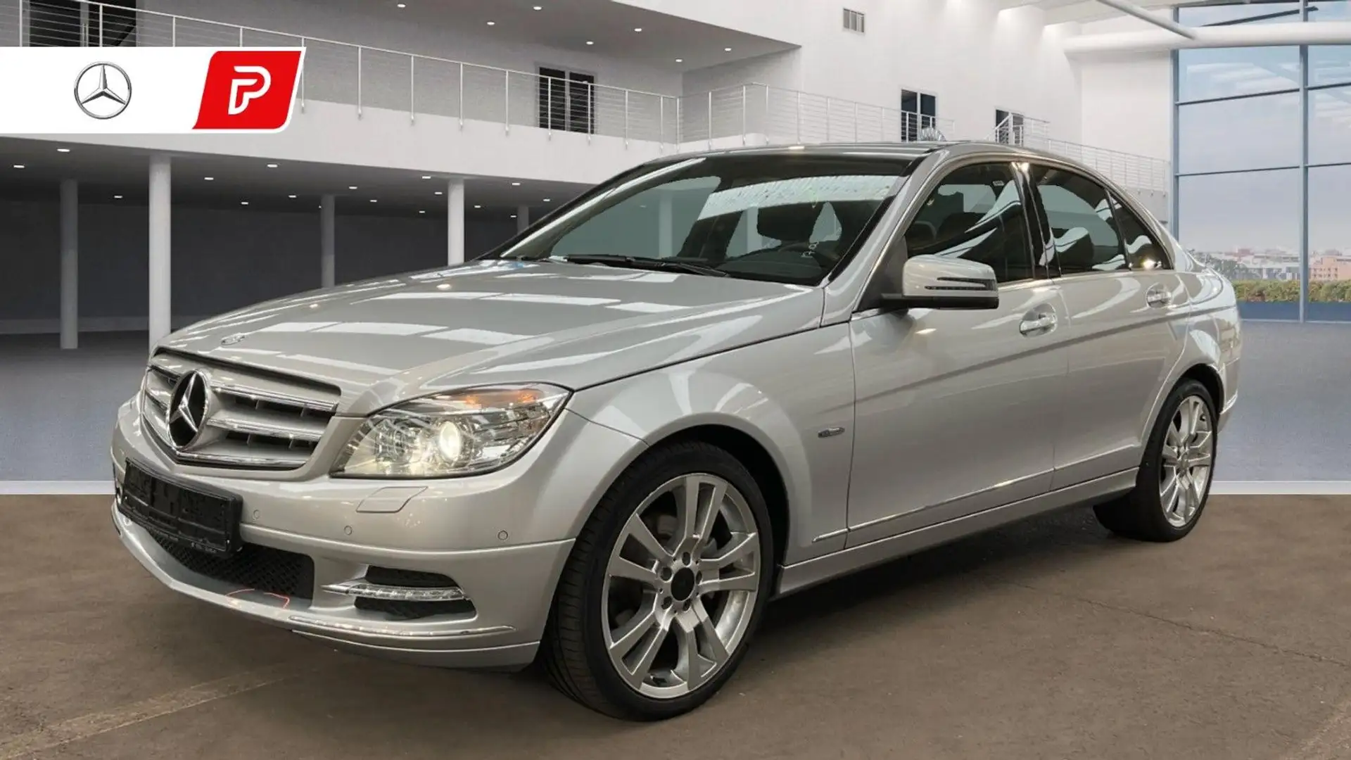 Mercedes-Benz C 200 Lim. AUTOMATIK Navi Sitzhz Xenon Silber - 1
