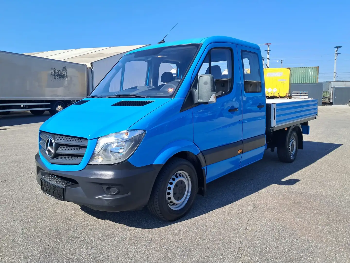 Mercedes-Benz Sprinter 314 CDI | Pritsche | DoKa | AHK Blau - 1