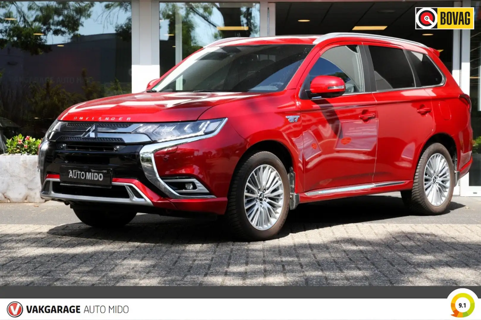 Mitsubishi Outlander 2.4 PHEV 4WD Automaat Instyle | 1e eigenaar | LAGE Rood - 1