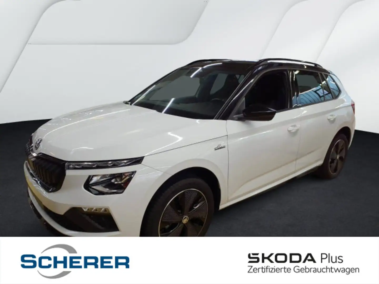 Skoda Kamiq 1.0 TSI DSG MonteCarlo Pano+ACC+Kamera+Nav Weiß - 1