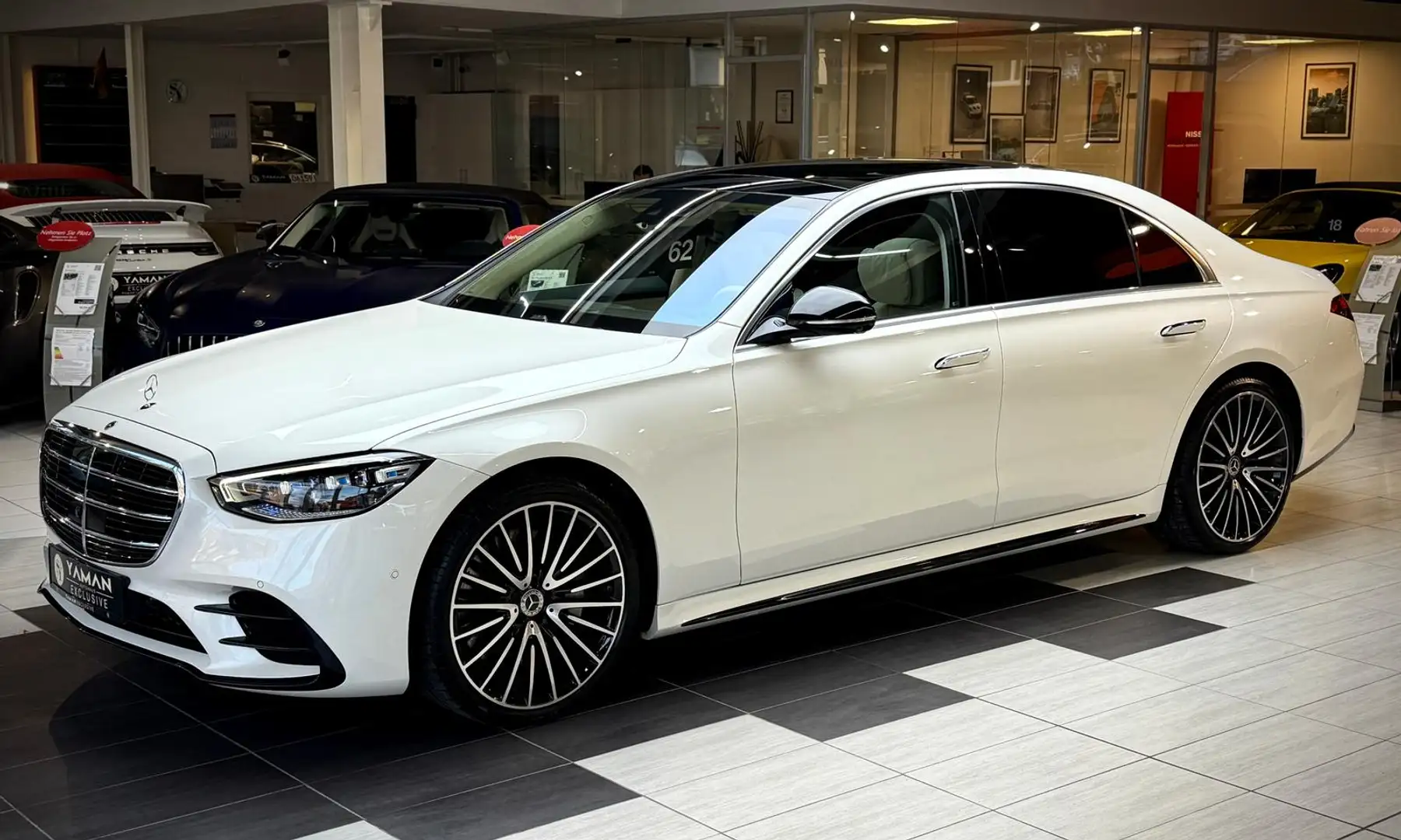 Mercedes-Benz S 400 d 4M L AMG*Pano*Burm4D*3xTV*FirstClass*4,5° Weiß - 2
