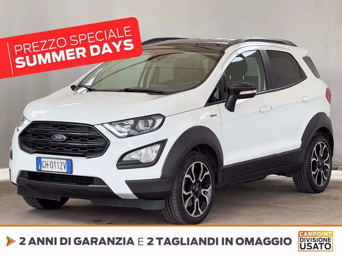 Ford EcoSport 1.0 ecoboost active s&s 125cv GPL Bianco - 1