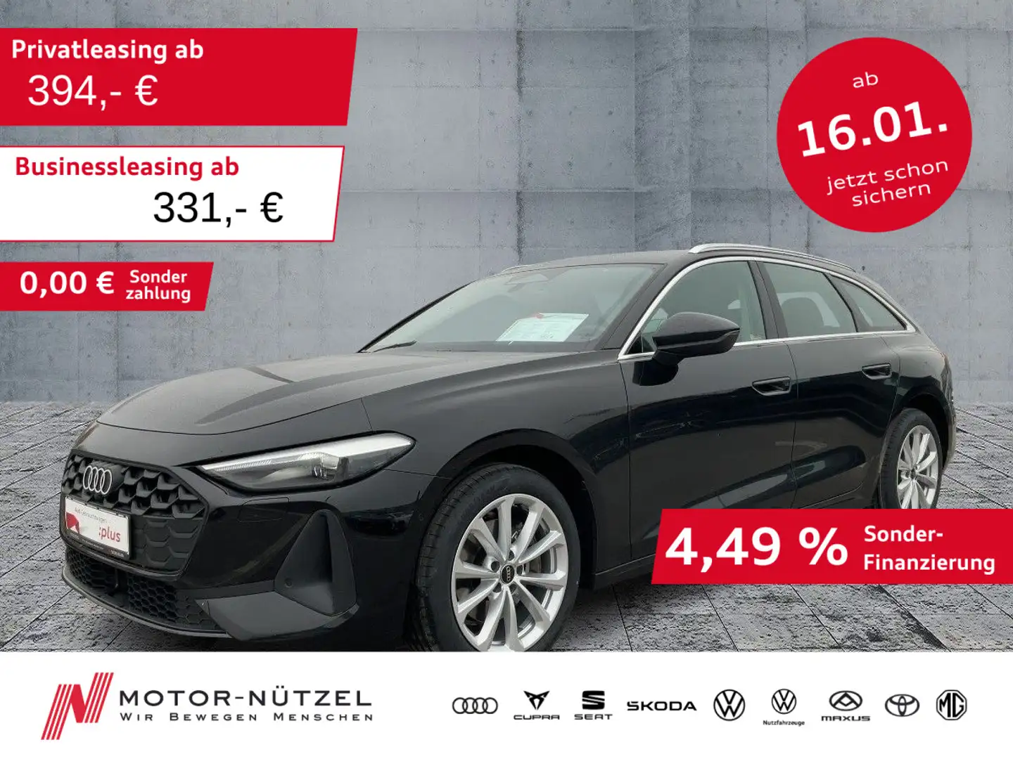 Audi A5 40 TFSI S-TR NAVI+RFK+ACC+SHZ+18"LM+VC Schwarz - 1