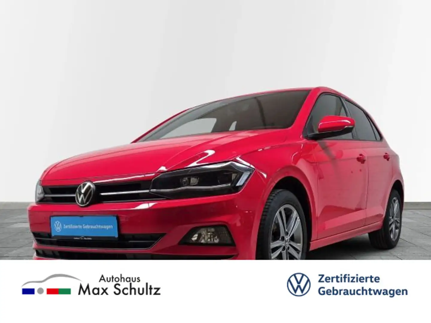 Volkswagen Polo 1.0 TSI Highline LED+NAVI+ACC+SHZ Rot - 1