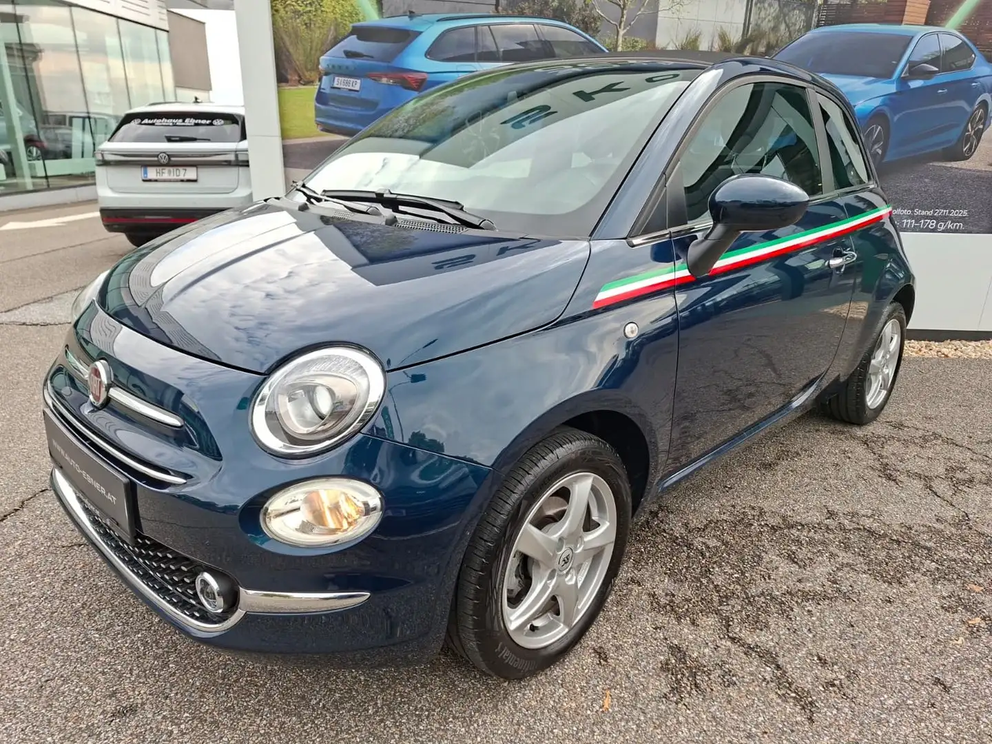 Fiat 500 Cabrio Basis Blau - 1