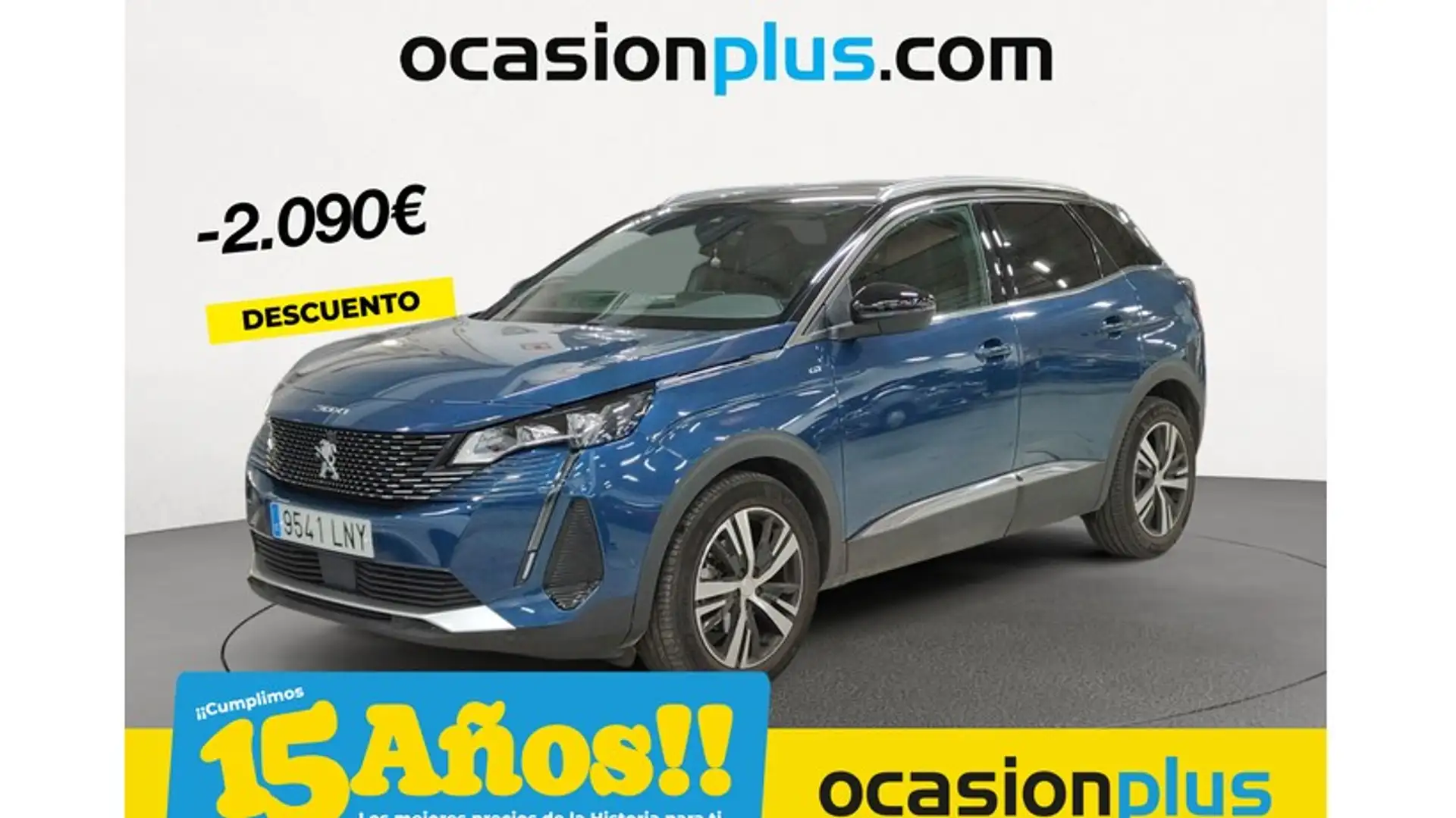 Peugeot 3008 1.6HDI Style 115 Blauw - 1