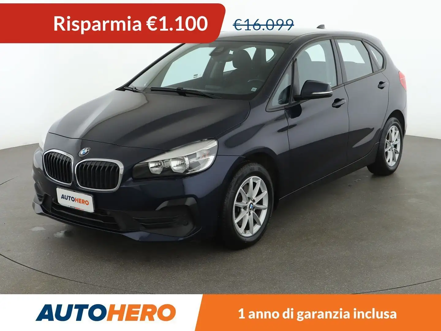 BMW 216 216d Active Tourer Advantage Bleu - 1