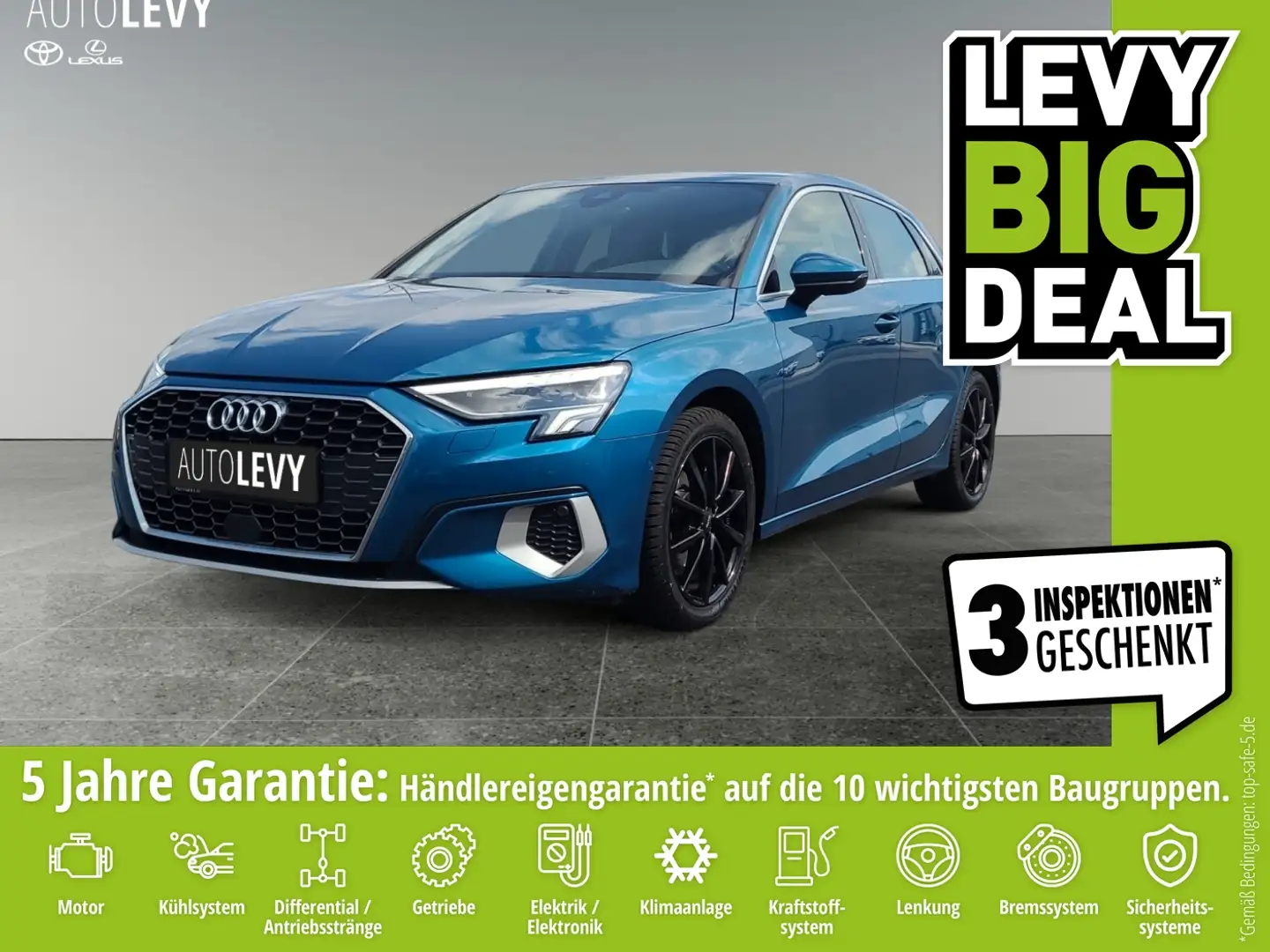 Audi A3 Sportback 35 TFSI Advanced *KLIMA*DAB*SHZ*PDC Blu/Azzurro - 1