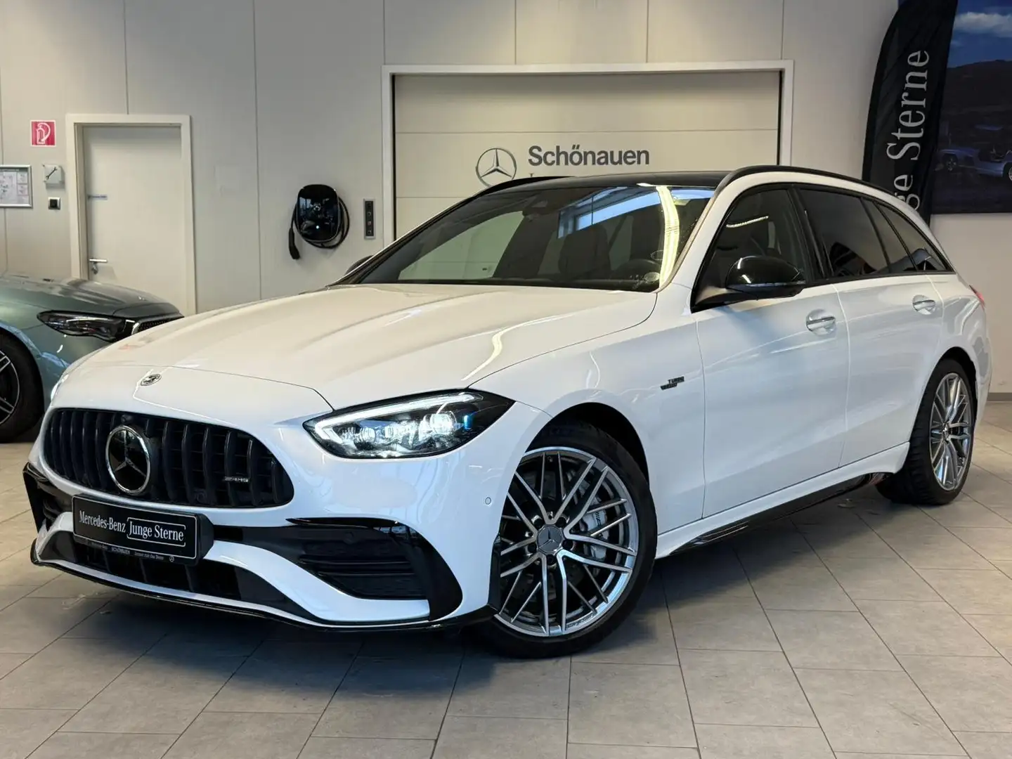 Mercedes-Benz C 43 AMG C 43 T 4M DRIVERS+PANO+BURM+DISTR+AHK+DIGITAL LT Weiß - 1