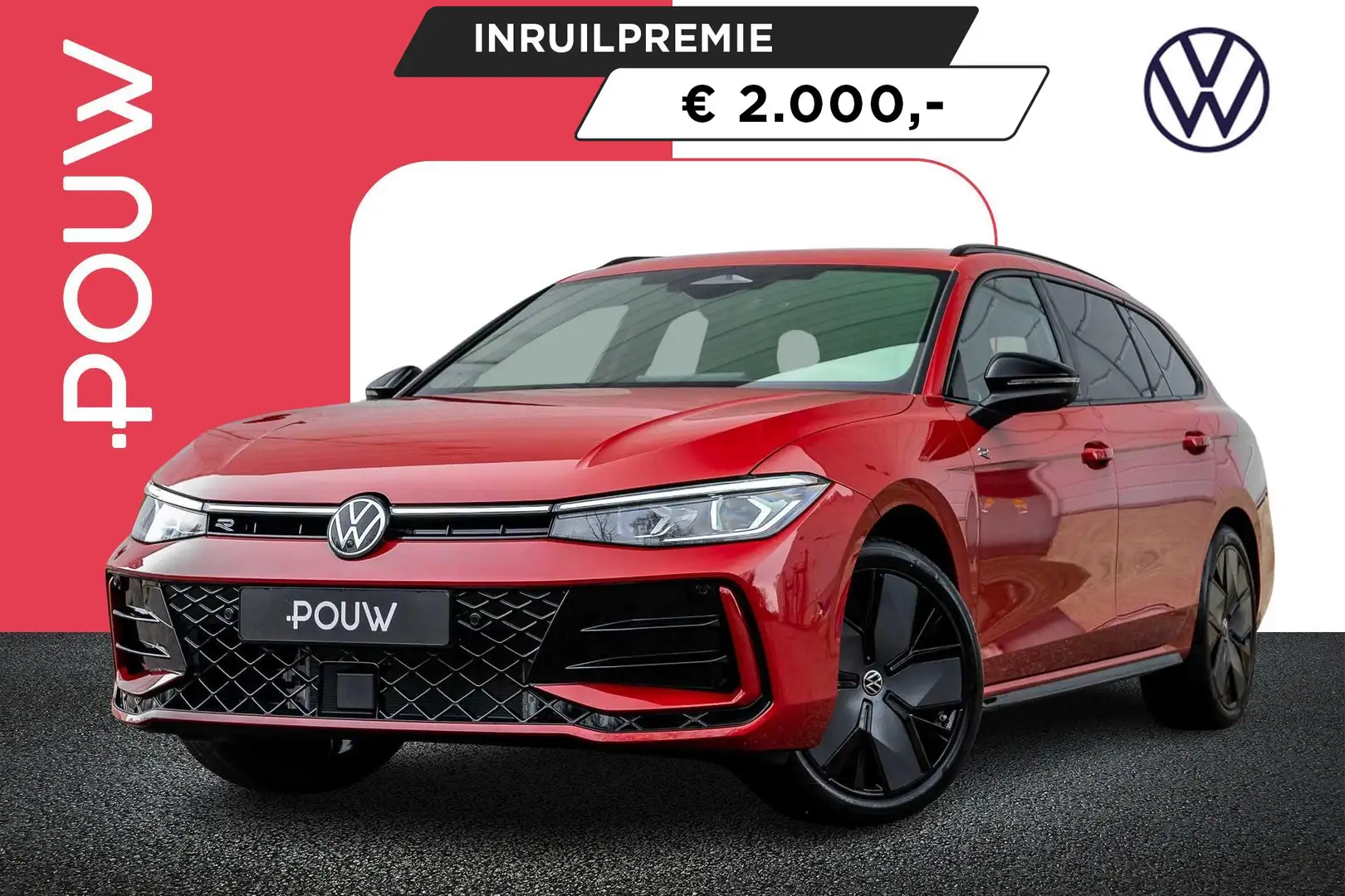 Volkswagen Passat Variant 1.5 eTSI 150pk DSG R-Line Business | Stoelverwarmi Rood - 1