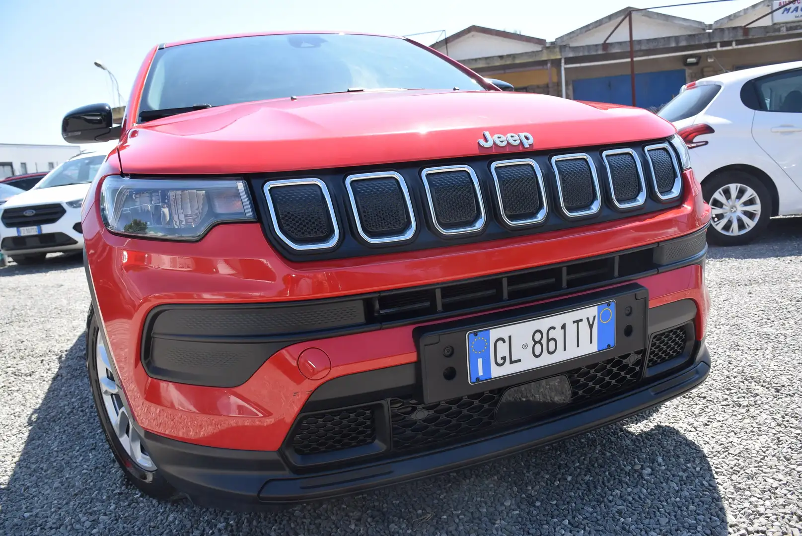 Jeep Compass NEW AUTOCARRO 5POSTI 1.6MJT 130CV 6M LED ADAS NAVI Rouge - 1