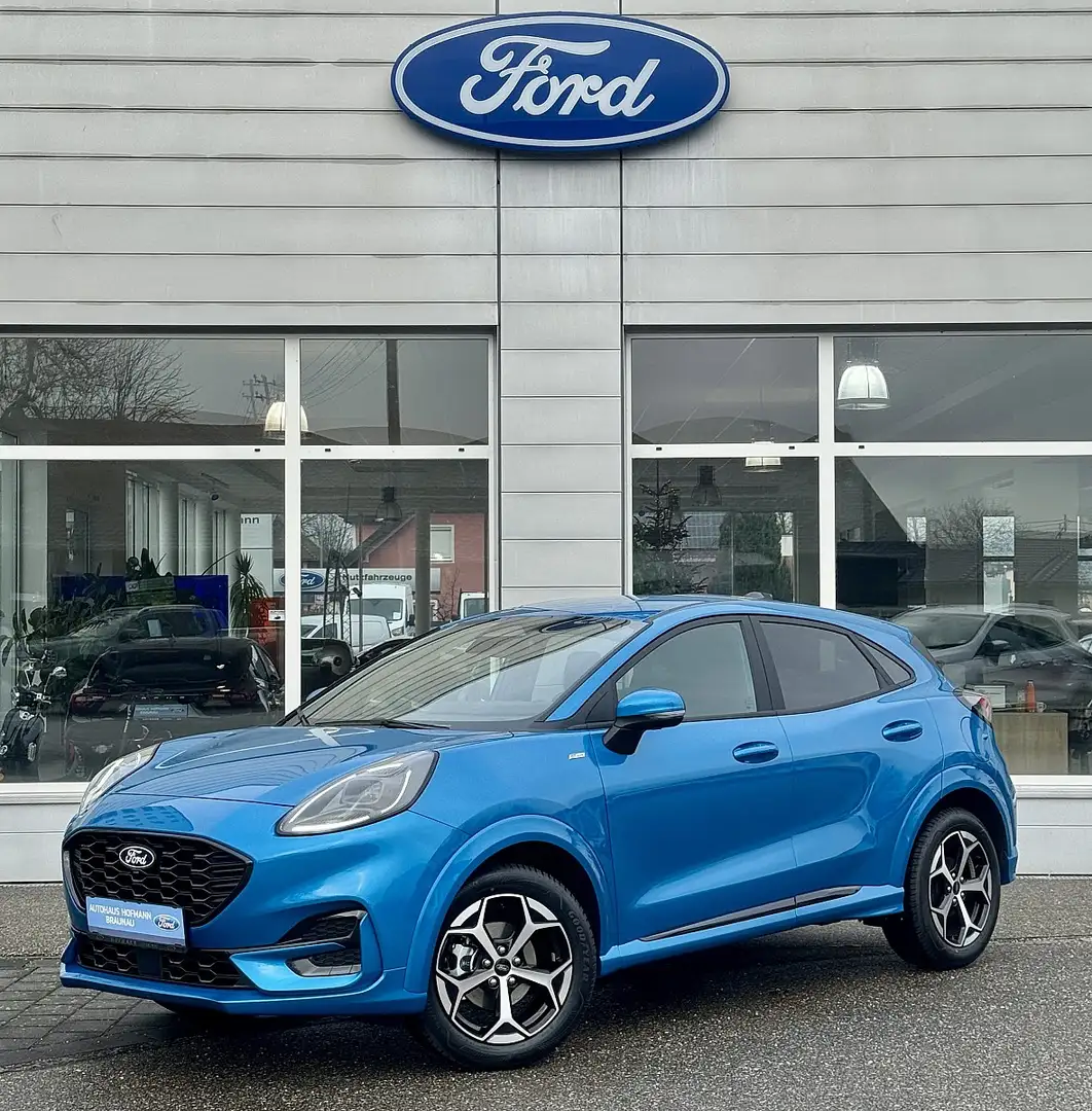Ford Puma 1,0 EcoBoost Hybrid ST-Line Aut. Blau - 1