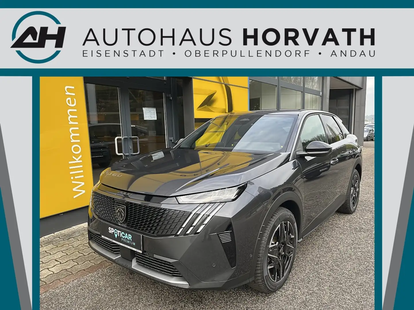 Peugeot 3008 Hybrid 145 E-DCS6 Allure Aut.!NAVI,360°KAMERA,L... Grau - 1