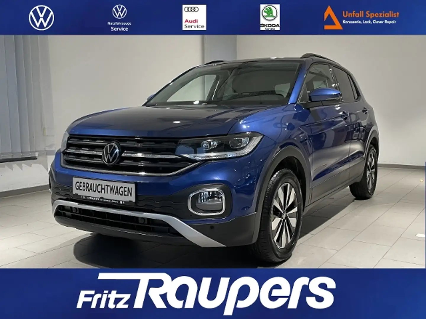 Volkswagen T-Cross 1.0 TSI DSG Move +NAVI+KAMERA+ACC Bleu - 1