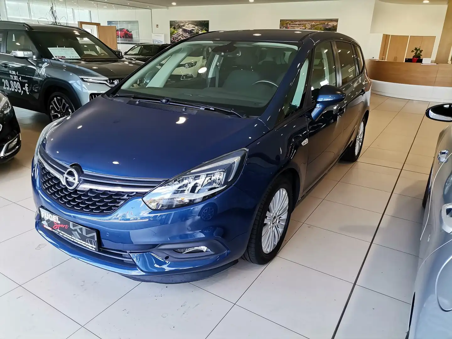 Opel Zafira 1.4 Turbo Business Edit. 7Sitzer|AHZV|Navi|RFK Blau - 2