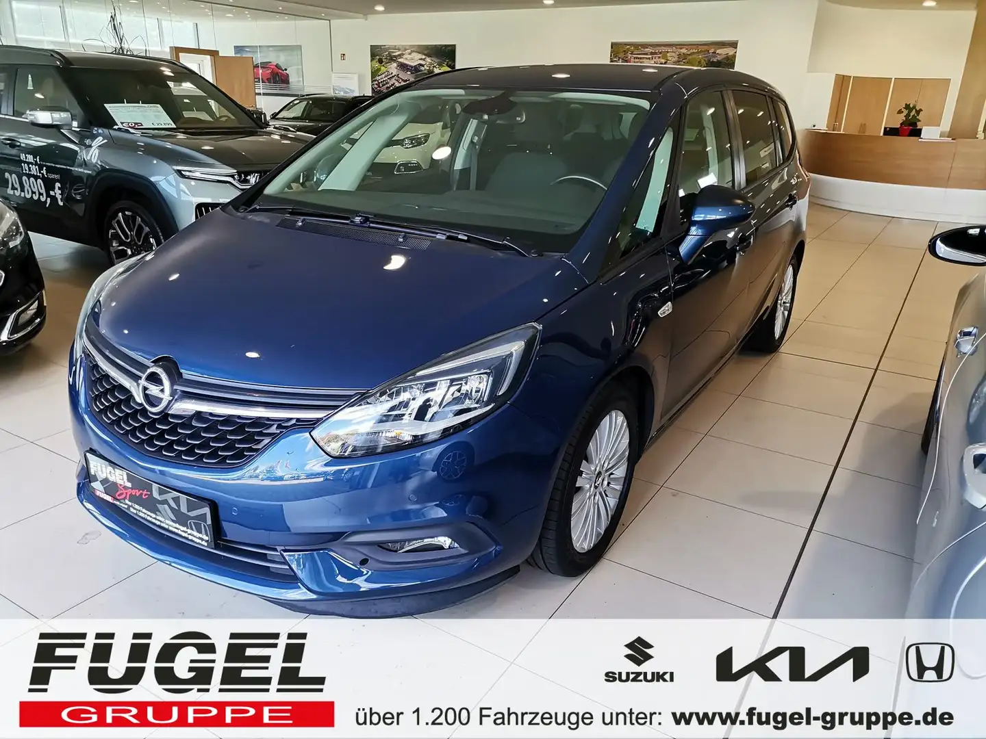 Opel Zafira 1.4 Turbo Business Edit. 7Sitzer|AHZV|Navi|RFK Blau - 1