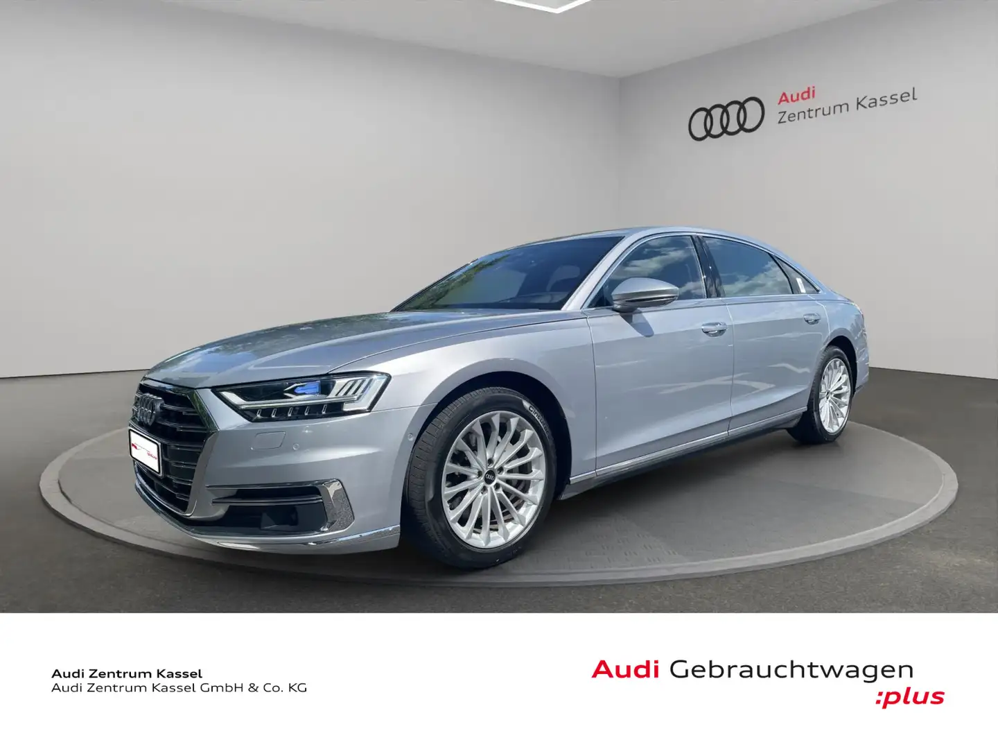 Audi A8 Lang 50 TDI qu. Matrix B&O HuD StandHZG 360° Argent - 1