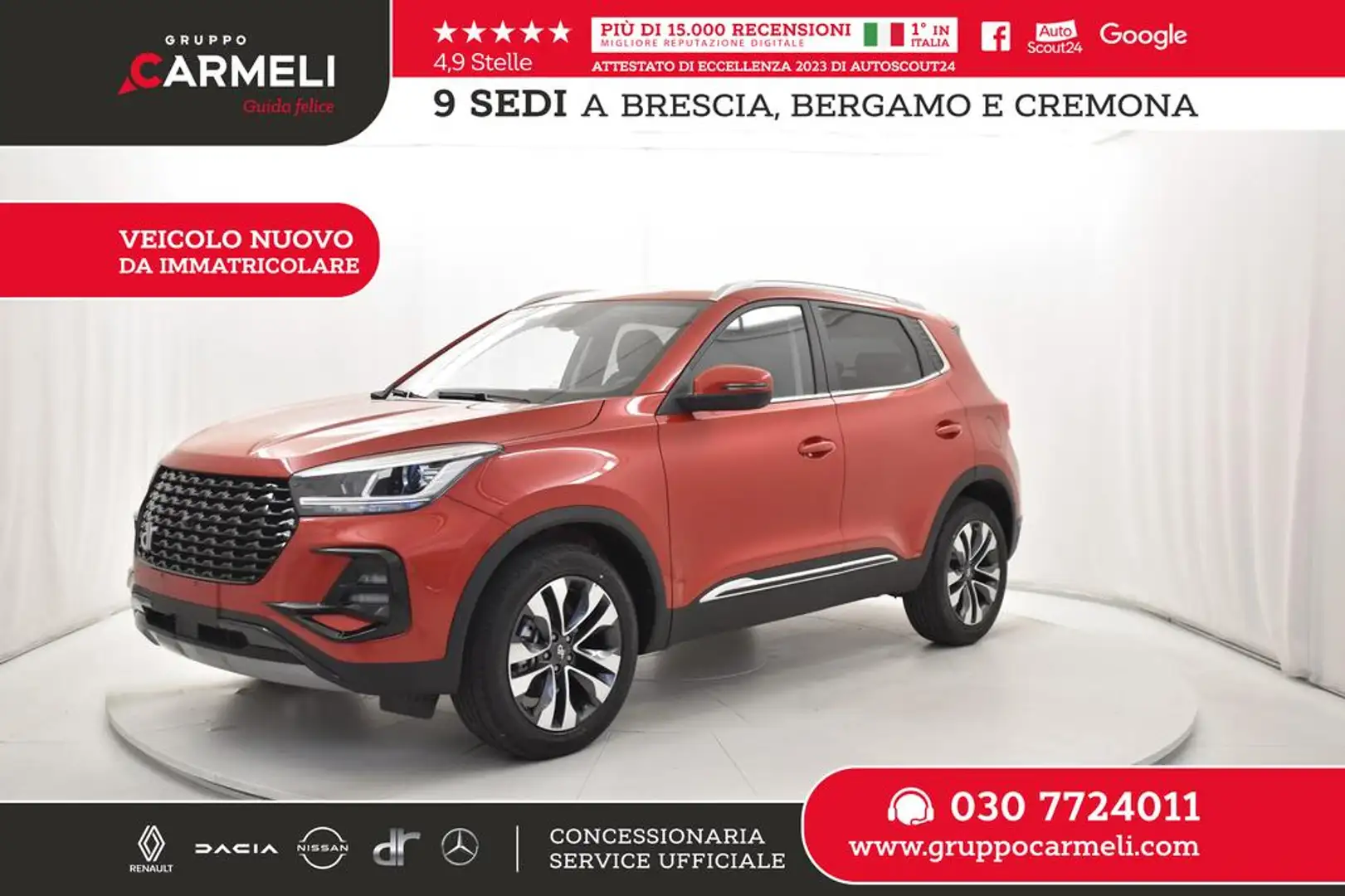 DR Automobiles DR5.0 1.5 turbo 154cv cvt Rosso - 1