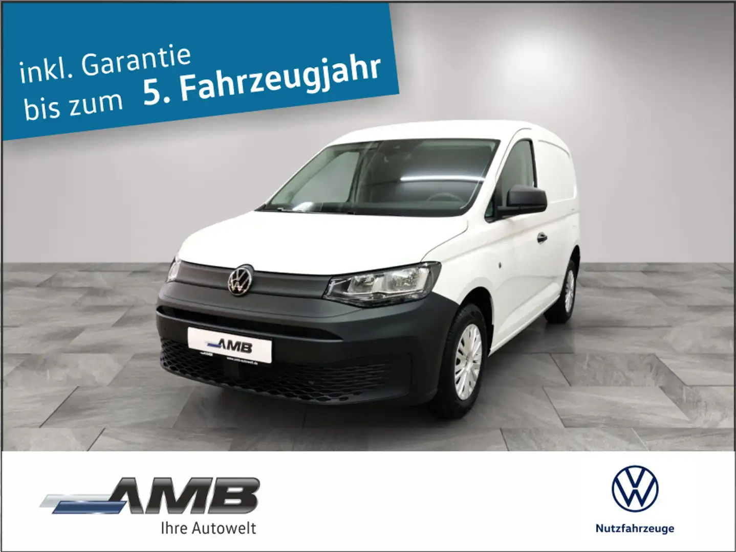 Volkswagen Caddy 2.0 TDI Klima/Einparkhilfe/02.2030Ga Weiß - 1