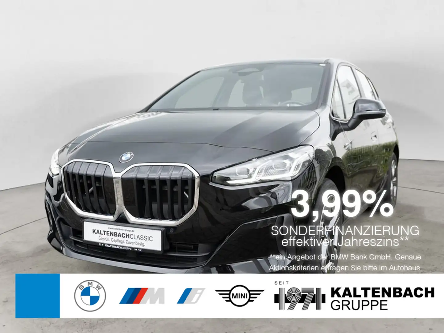 BMW 218 i Active Tourer AHK LED NAVI KAMERA SHZ Schwarz - 1