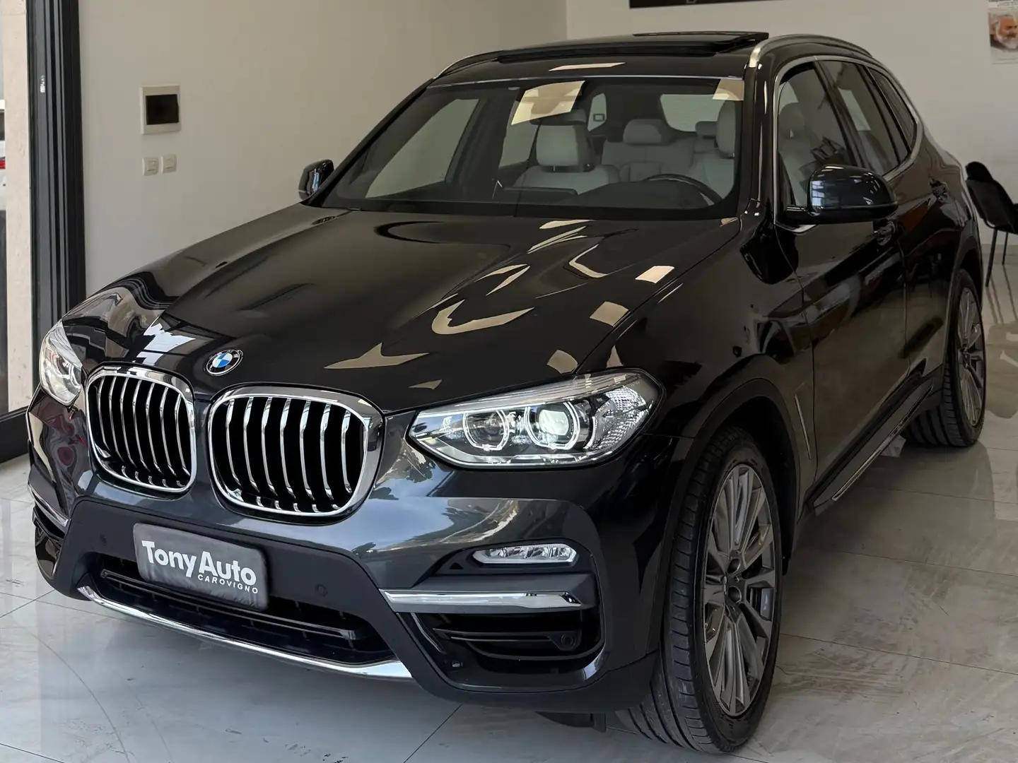 BMW X3 xdrive20d Luxury Line TETTO APRIBILE,LUCI SOFFUSE Gris - 2