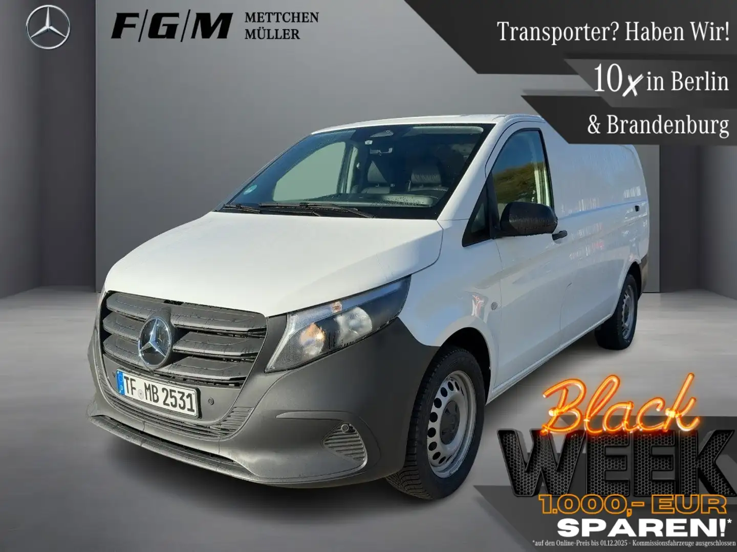 Mercedes-Benz Vito Kasten 114 CDI Kasten lang AHK/Totwinkel/Kam Weiß - 1