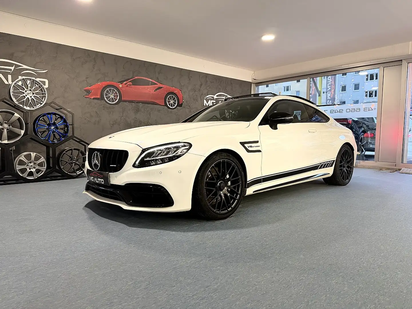 Mercedes-Benz C 63 AMG Coupe *V8*NIGHT-PAKET*LIEBHABER*FACELIFT*WENIG KM Weiß - 1