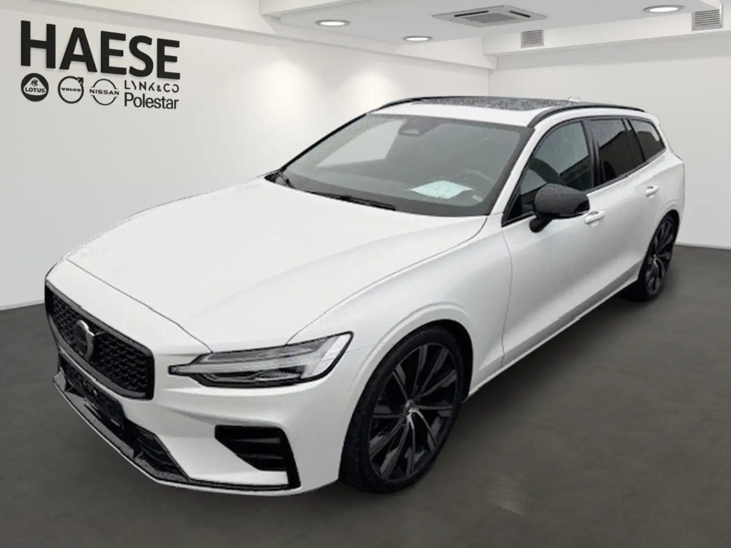 Volvo V60 B4 EU6d Plus Dark StandHZG El. Panodach Leder Digi Blanc - 1