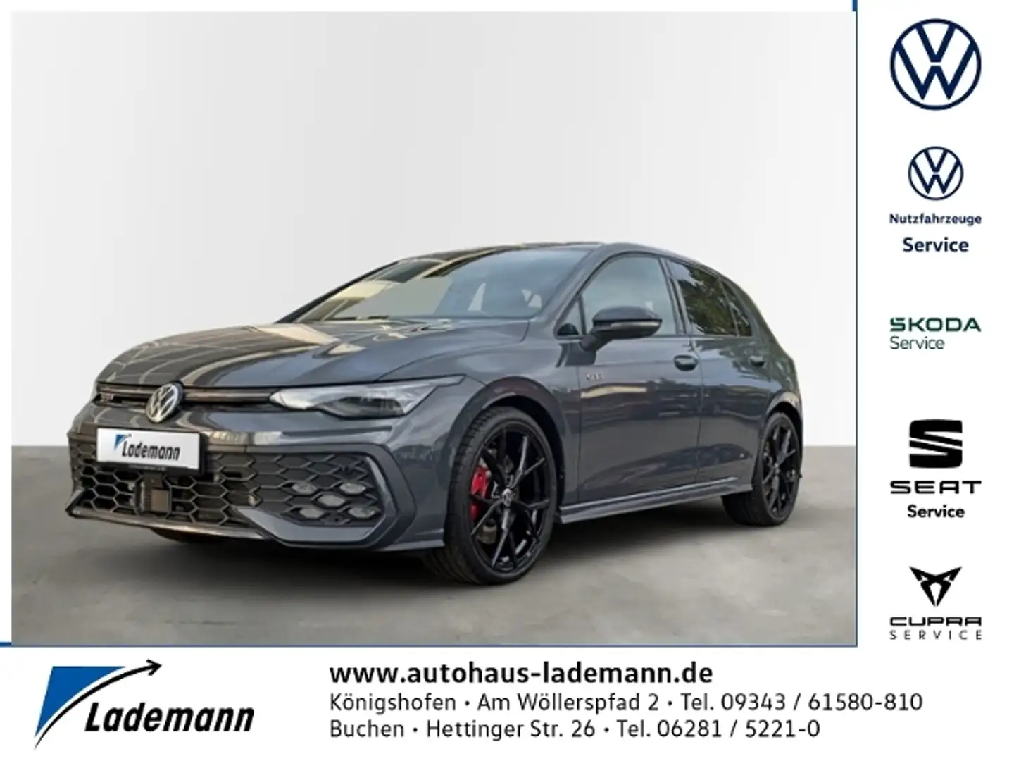 Volkswagen Golf GTI 2.0 TSI DSG FACELIFT PANO+RFKAM+HEAD-UP Grijs - 1