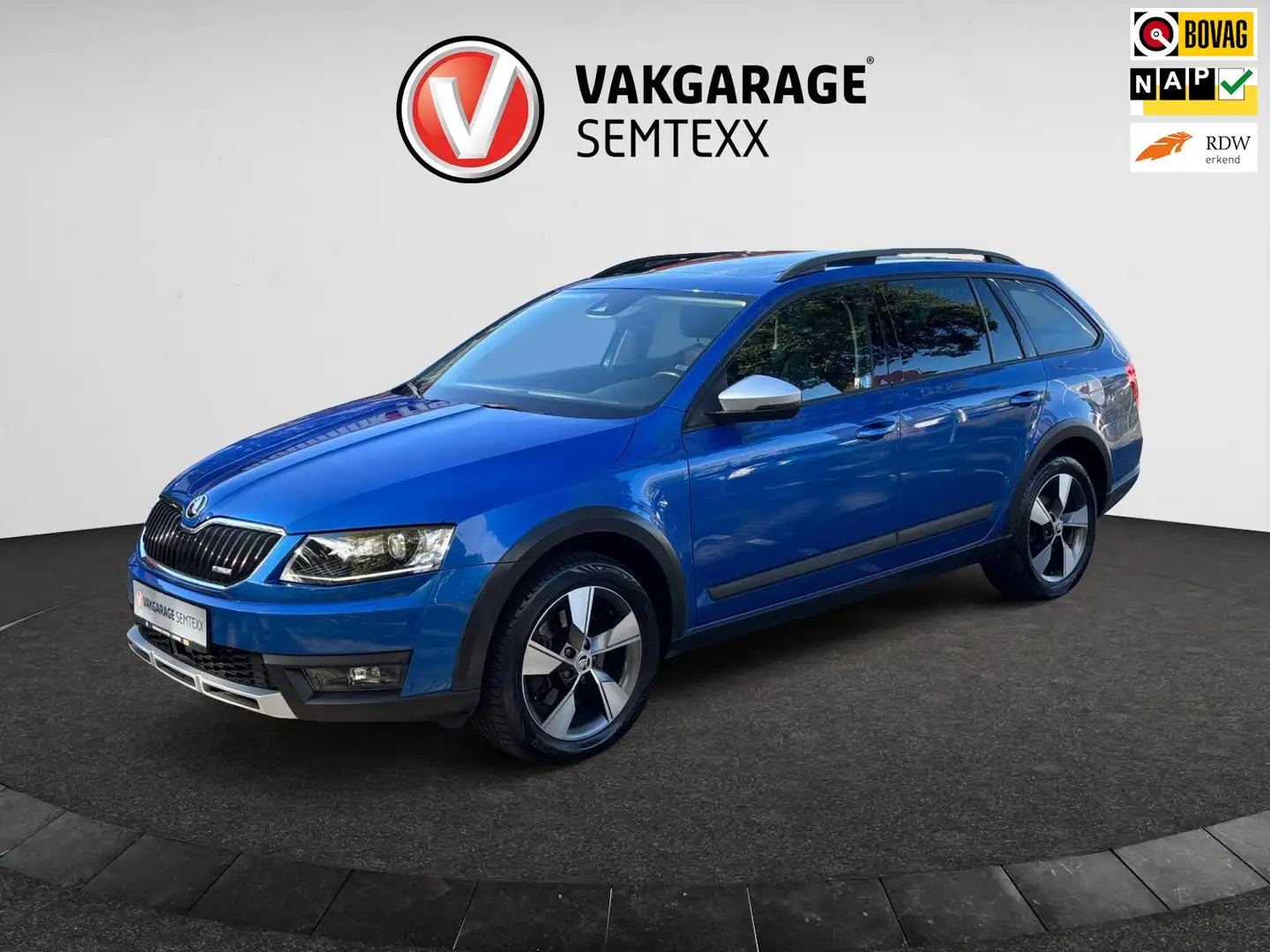 Skoda Octavia Combi 1.8 TSI Scout 4X4 Uniek| Automaat | Cruise | Blau - 1