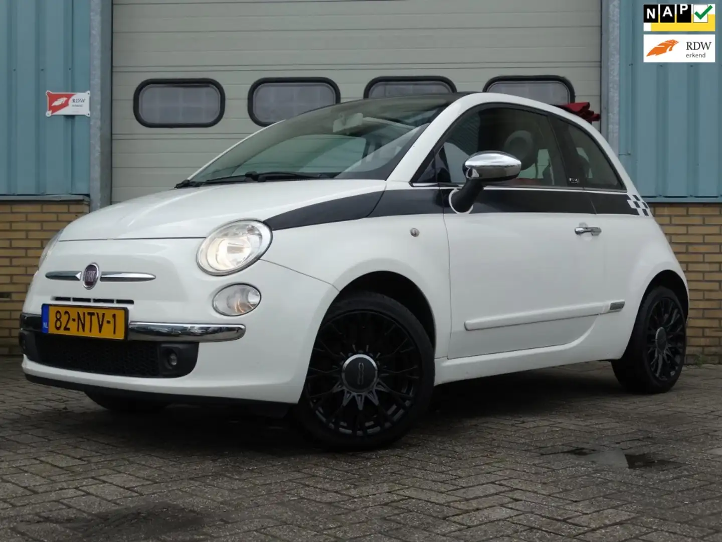 Fiat 500C 1.2 Lounge cabrio Blanc - 1