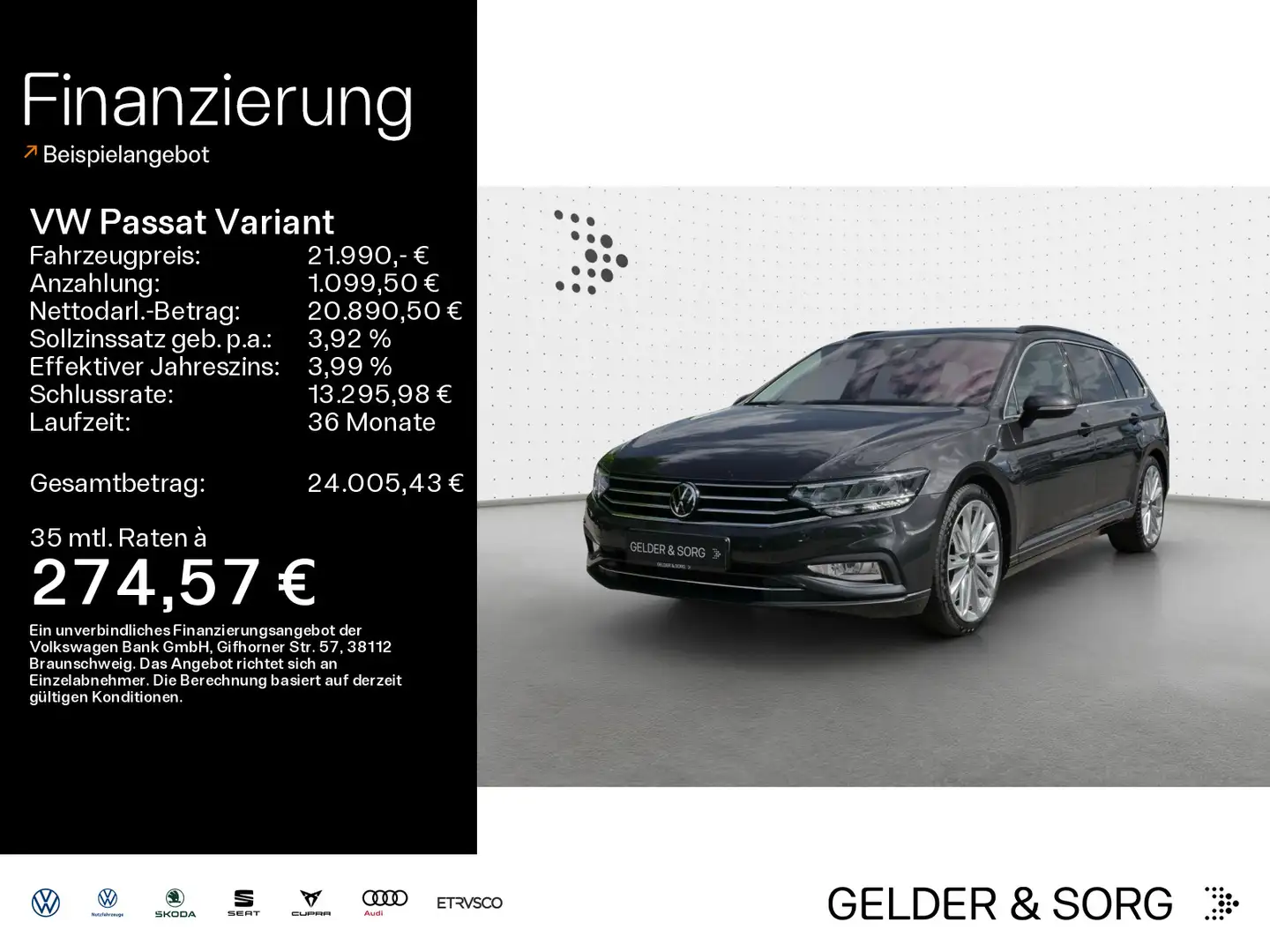 Volkswagen Passat Variant 2.0 TDI R-Line*19Zoll*RFK*LED*Nav Gris - 1