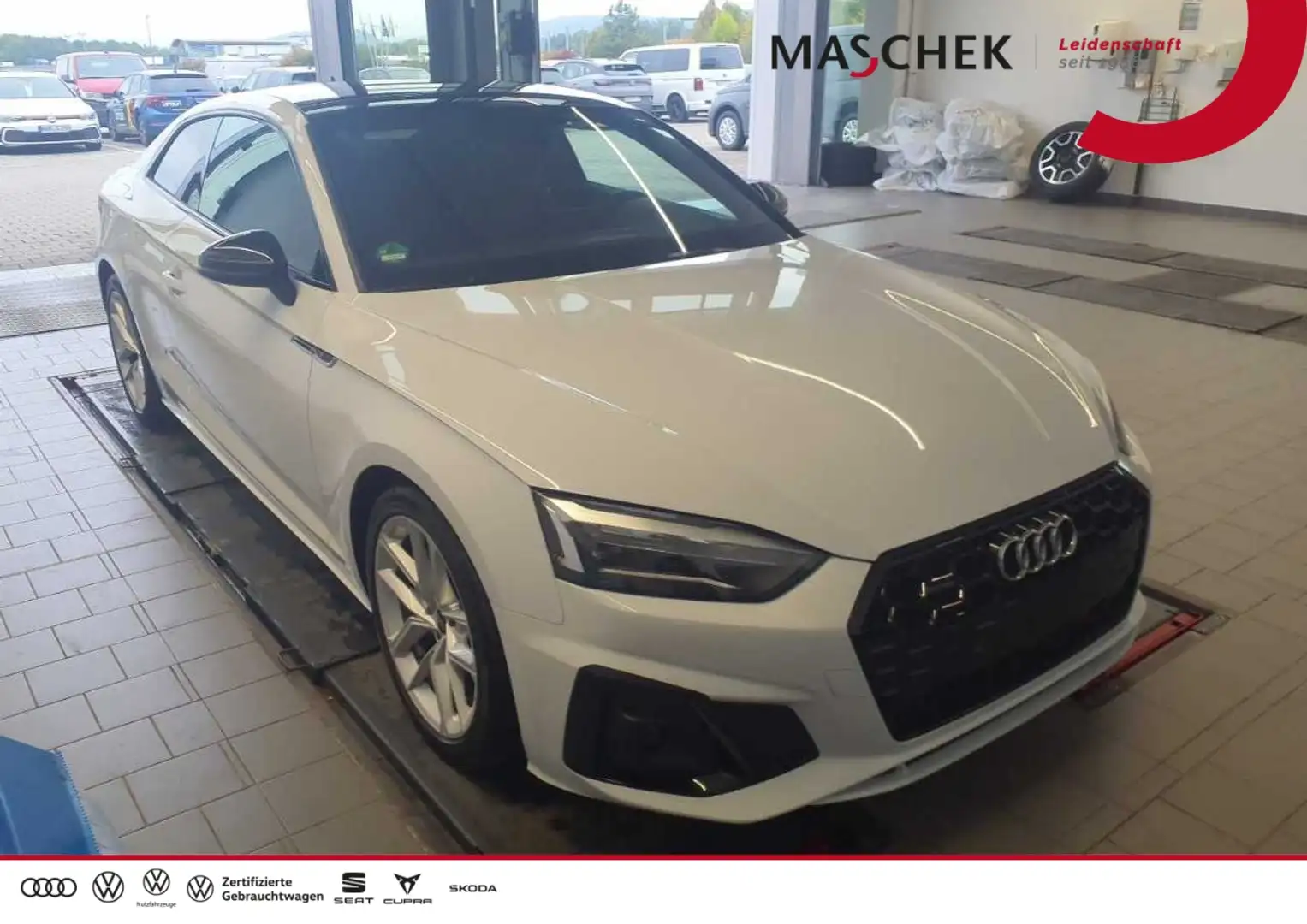 Audi A5 Coupé S line 40 TDI S tronic quat. Pano RearView S Weiß - 1