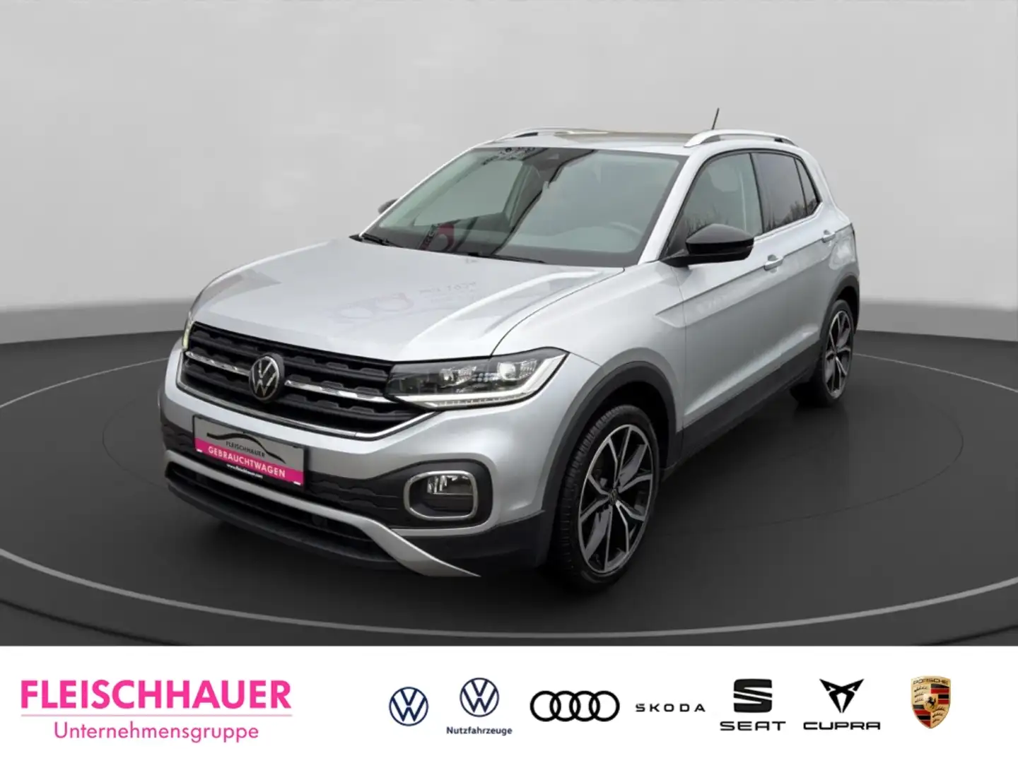 Volkswagen T-Cross Style 1.5 TSI Navi+AHK+CarPlay+LED+PDC-Plus Silber - 1