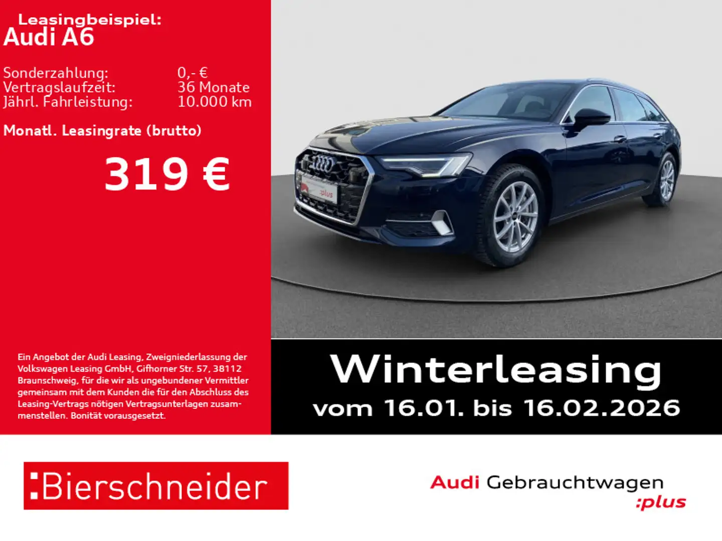 Audi A6 Av 45 TFSI advanced 19 AHK MATRIX LEDER Blau - 1