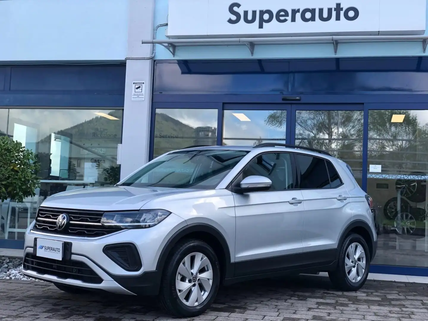 Volkswagen T-Cross 1.0 TSI *CERCHI IN LEGA* CLIMA BIZONA AUTOMATICO* Grigio - 2