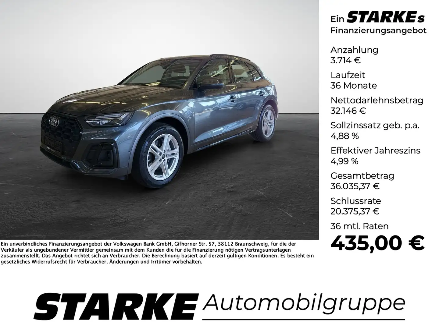 Audi Q5 50TFSI e S tronic quattro S line Grau - 1