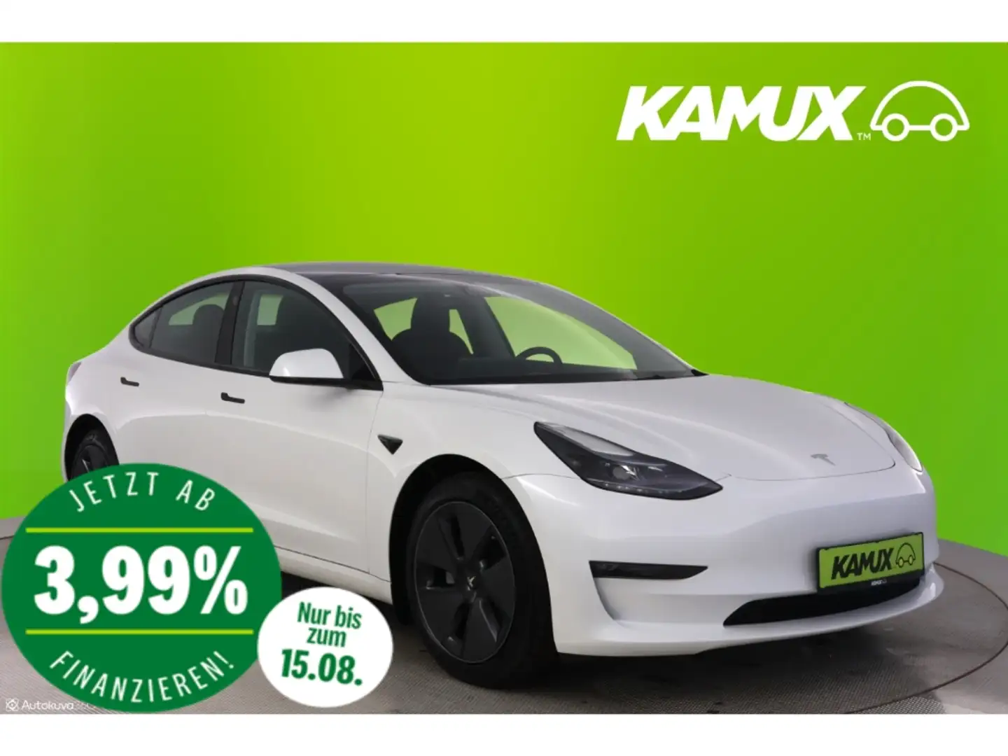 Tesla Model 3 AWD Long Range Dual 75kWh+LED+NAVI+LEDER Fehér - 1