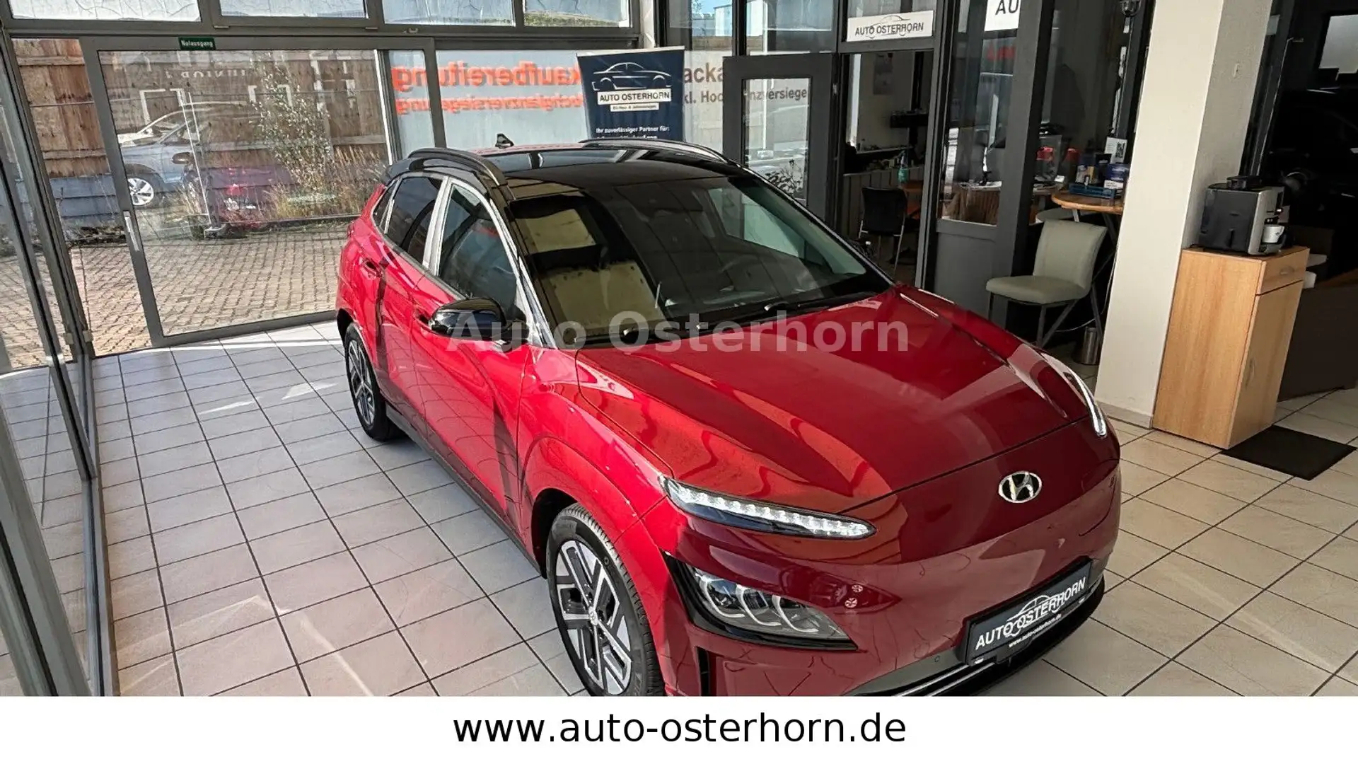 Hyundai KONA Elektro Trend / Rot Metallic- Dach Schwarz Rot - 1