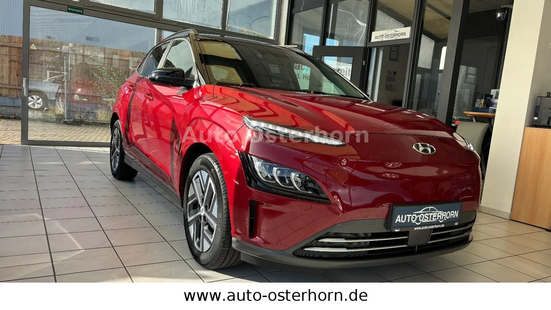 Hyundai KONA Elektro Trend / Rot Metallic- Dach Schwarz Rot - 2