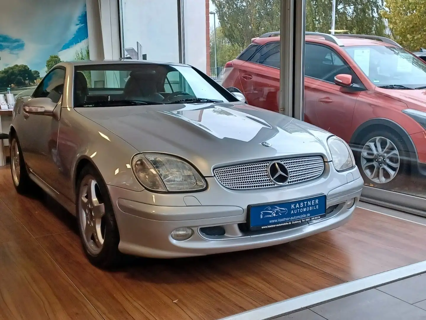 Mercedes-Benz SLK 320 Automatik Leder PDC Sitzheizg ROSTFREI Silber - 1