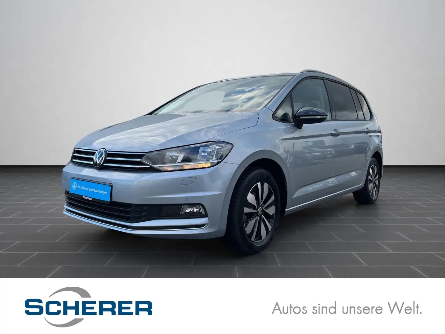 Volkswagen Touran 1,5 TSI DSG GOAL 7 Sitze/AHK/RFK/NAVI/LED Silber - 1