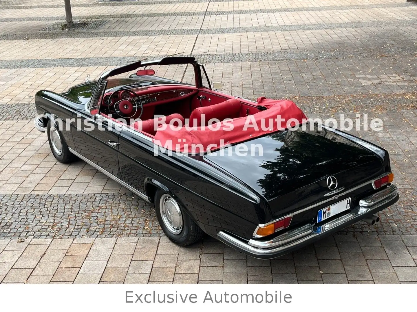 Mercedes-Benz 280 SE 3.5 Cabrio Conversion schwarz/rot Schwarz - 2