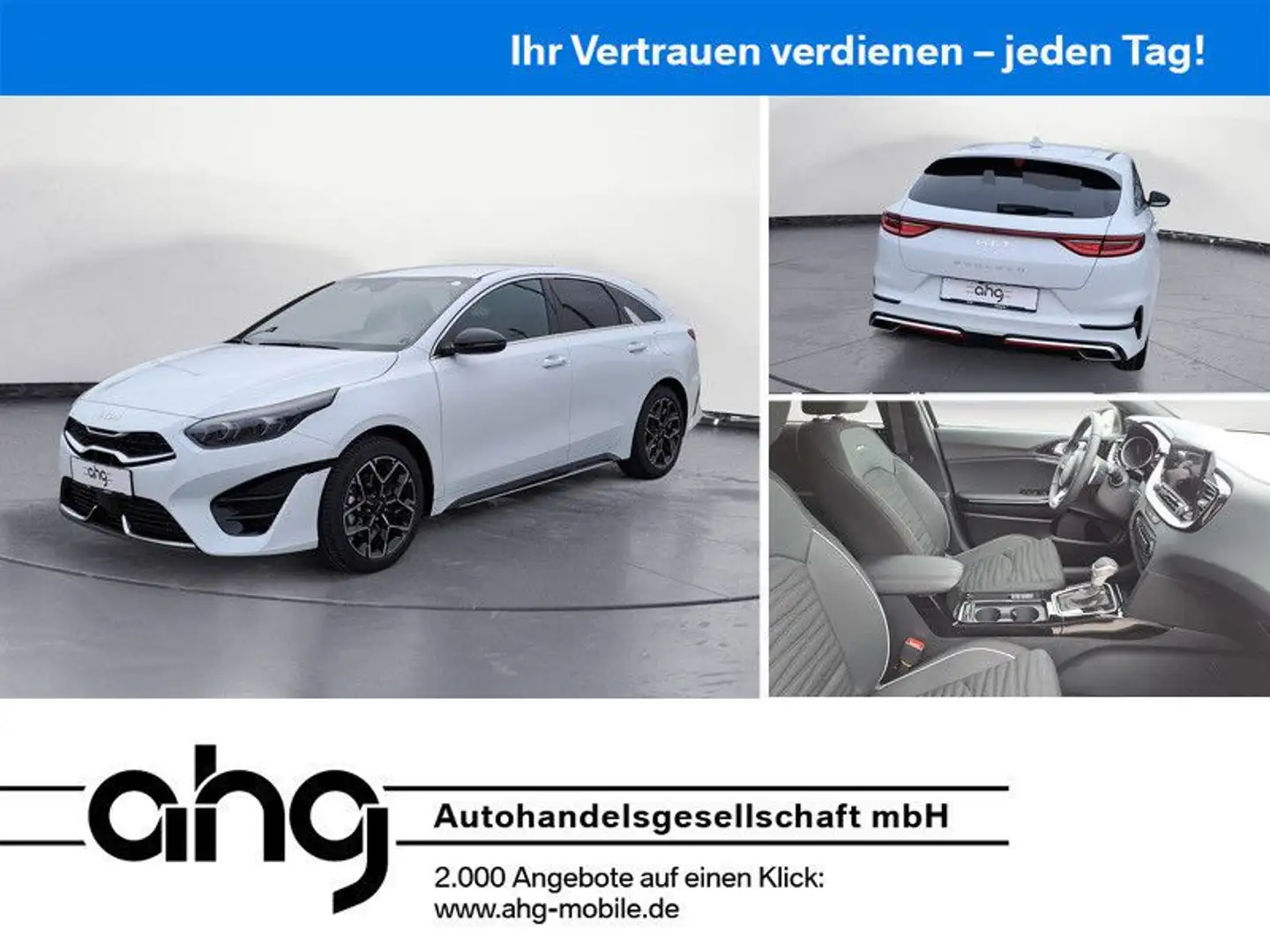 Kia ProCeed / pro_cee'd ProCeed 1.6 T-GDI DCT GT-Line Tempom.aktiv Bluet Blanc - 1