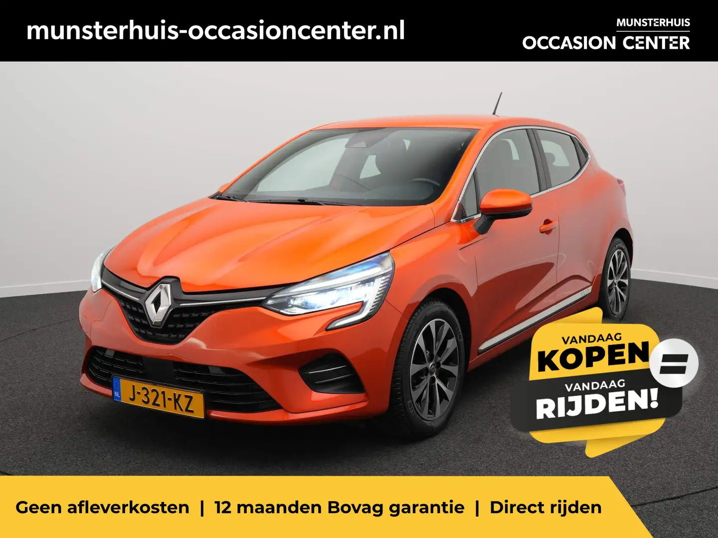 Renault Clio TCe 100 Intens - All seasonbanden Oranje - 1