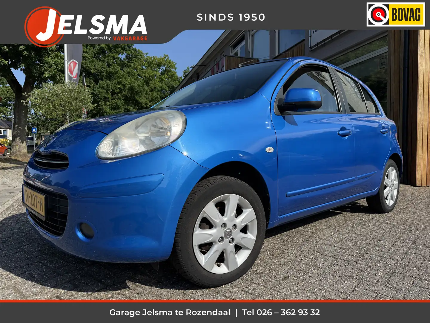 Nissan Micra 1.2 Limited 82pk 5d., Clima | Leuke auto! Blauw - 1